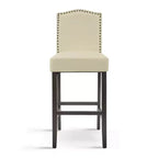 Tabourets de bar rembourrés contemporains en bois d'hévéa Olaf 30 de Christopher Knight Home (lot de 2)