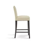 Tabourets de bar rembourrés contemporains en bois d'hévéa Olaf 30 de Christopher Knight Home (lot de 2)