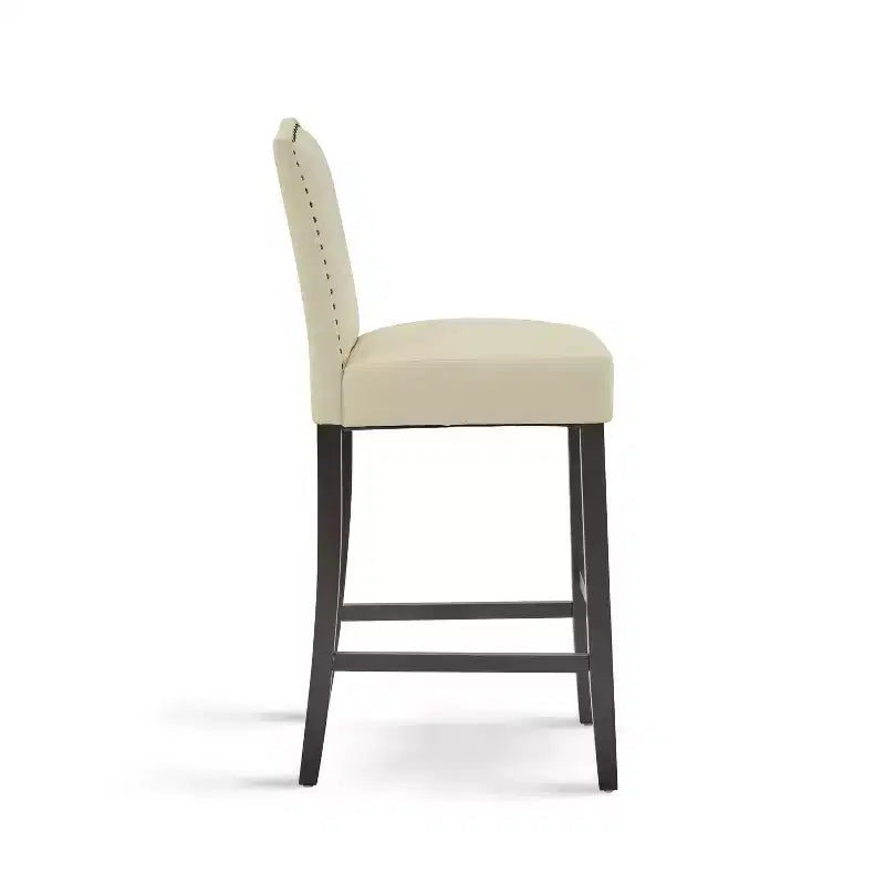Tabourets de bar rembourrés contemporains en bois d'hévéa Olaf 30 de Christopher Knight Home (lot de 2)