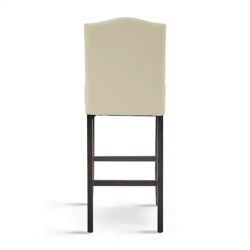 Tabourets de bar rembourrés contemporains en bois d'hévéa Olaf 30 de Christopher Knight Home (lot de 2)