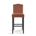 Tabourets de bar rembourrés contemporains en bois d'hévéa Olaf 30 de Christopher Knight Home (lot de 2)