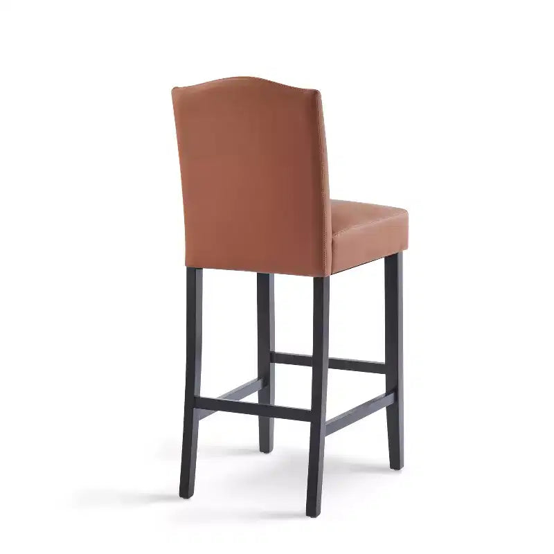 Tabourets de bar rembourrés contemporains en bois d'hévéa Olaf 30 de Christopher Knight Home (lot de 2)