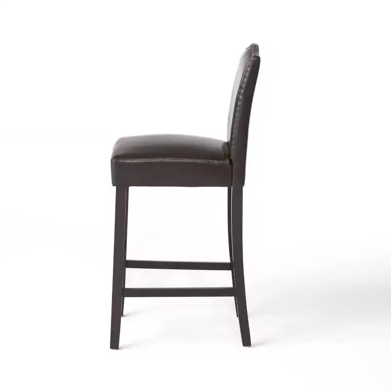 Tabourets de bar rembourrés contemporains en bois d'hévéa Olaf 30 de Christopher Knight Home (lot de 2)