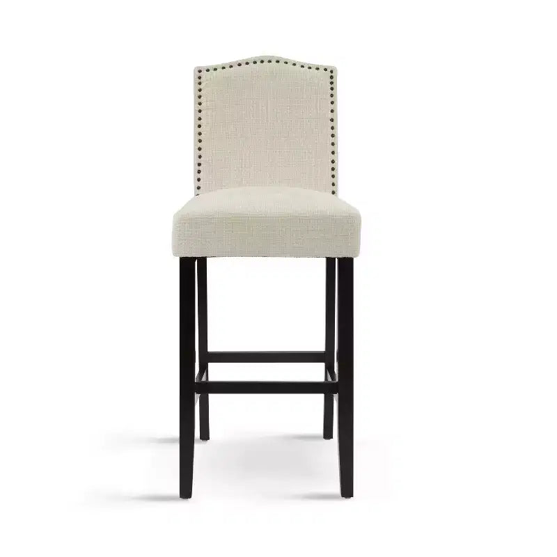 Tabourets de bar rembourrés contemporains en bois d'hévéa Olaf 30 de Christopher Knight Home (lot de 2)