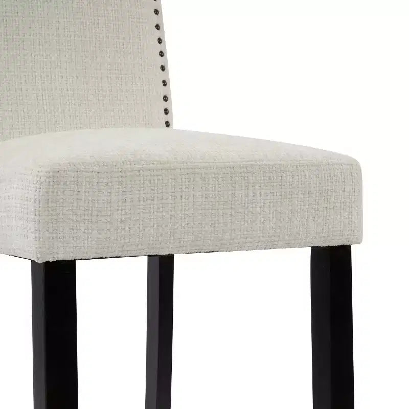 Tabourets de bar rembourrés contemporains en bois d'hévéa Olaf 30 de Christopher Knight Home (lot de 2)