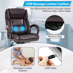Chaise de bureau grande taille BestMassage 500lbs Chaise de direction Chaise d'ordinateur avec support lombaire