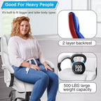Chaise de bureau grande taille BestMassage 500lbs Chaise de direction Chaise d'ordinateur avec support lombaire