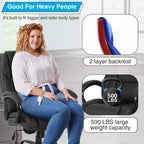 Chaise de bureau grande taille BestMassage 500lbs Chaise de direction Chaise d'ordinateur avec support lombaire