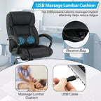 Chaise de bureau grande taille BestMassage 500lbs Chaise de direction Chaise d'ordinateur avec support lombaire