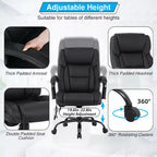 Chaise de bureau grande taille BestMassage 500lbs Chaise de direction Chaise d'ordinateur avec support lombaire