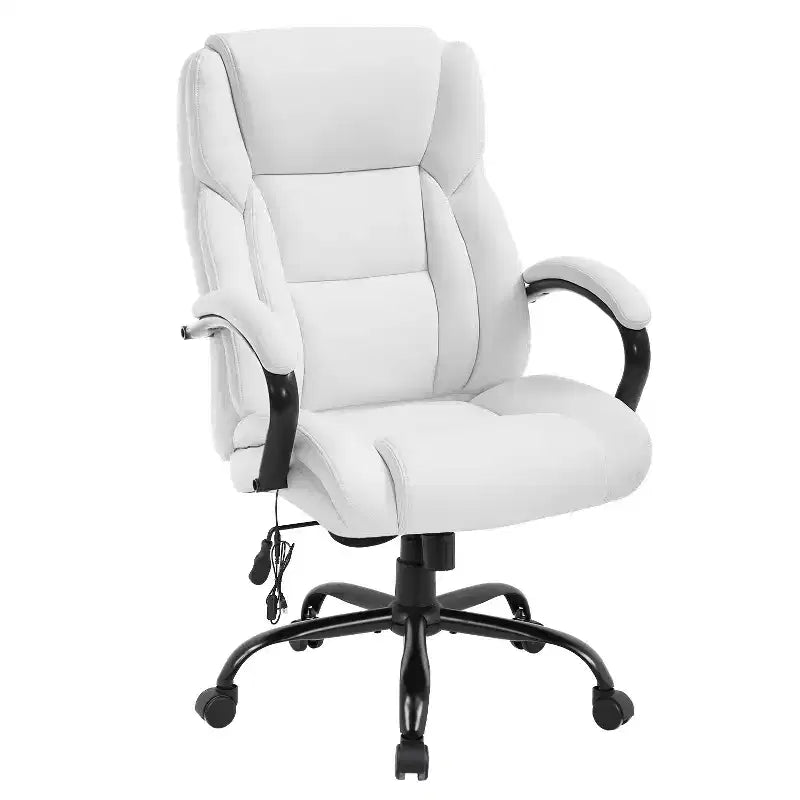 Chaise de bureau grande taille BestMassage 500lbs Chaise de direction Chaise d'ordinateur avec support lombaire