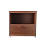 Meuble de rangement pour dossiers avec écran 29", Noyer