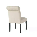 Chaises de salle à manger contemporaines capitonnées à dossier roulé Christopher Knight Home Emerson (lot de 2)