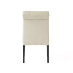 Chaises de salle à manger contemporaines capitonnées à dossier roulé Christopher Knight Home Emerson (lot de 2)