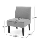 Fauteuil d'appoint contemporain GDFStudio Abner 22 D motif charentaise