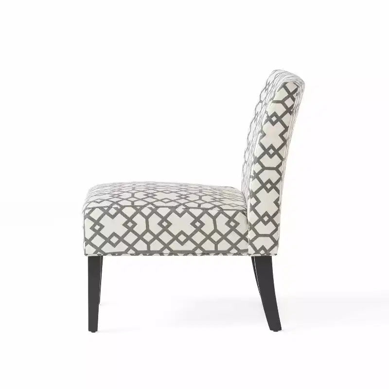 Fauteuil d'appoint contemporain GDFStudio Abner 22 D motif charentaise