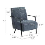 Fauteuil d'appoint moderne, fauteuil de salon rembourré pour le salon, la chambre - ModernLuxe