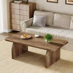Table basse rectangulaire Lantine, table d'appoint basse de 47 pouces en bois style ferme, montage facile
