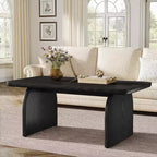 Table basse rectangulaire Lantine, table d'appoint basse de 47 pouces en bois style ferme, montage facile