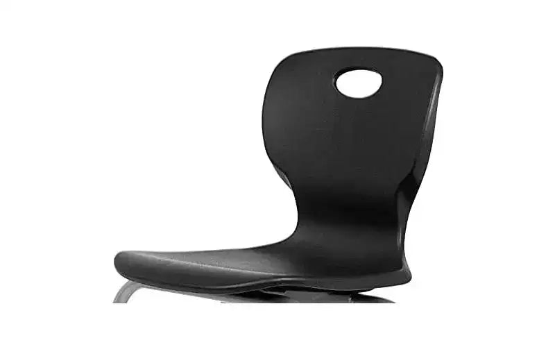 Chaise empilable d'école - Siège luxueux et confortable avec cadre riveté robuste - pour salles de classe, apprentissage à domicile ou bureau - Lot de 4 chaises