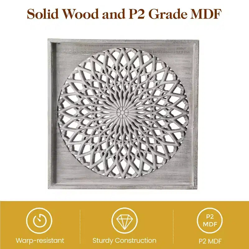 Miroir en bois de ferme Heynemo, miroirs décoratifs carrés muraux, miroirs muraux pour salon, chambre, salle à manger, entrée, couloir