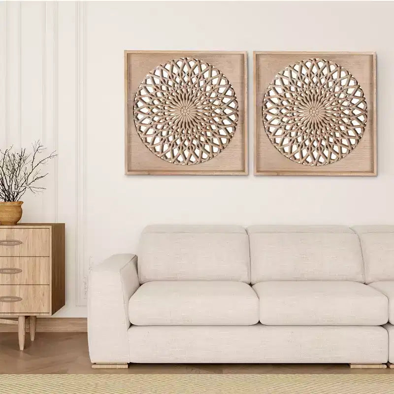 Miroir en bois de ferme Heynemo, miroirs décoratifs carrés muraux, miroirs muraux pour salon, chambre, salle à manger, entrée, couloir