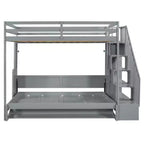Lit superposé double sur double, lit escamotable avec vérin hydraulique et bureau – ModernLuxe