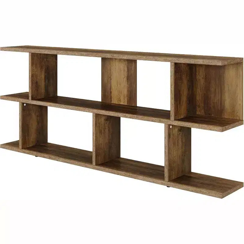 Lantine 3-Tier 71 Extra Long Sofa Table Behind Couch