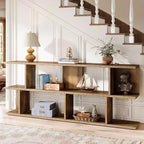 Lantine Table console à 3 niveaux extra-longue de 71 po derrière le canapé