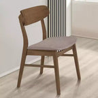 Simple Relax — Ensemble de 2 chaises de salle à manger rembourrées avec pieds fuselés marron