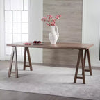 Table de salle à manger moderne en bois de style Mid-Century GDFStudio Sabrina