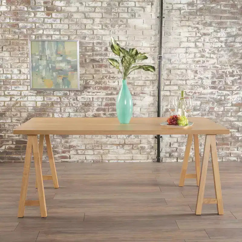 Table de salle à manger moderne en bois de style Mid-Century GDFStudio Sabrina
