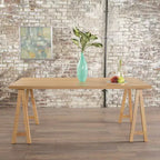 Table de salle à manger moderne en bois de style Mid-Century GDFStudio Sabrina