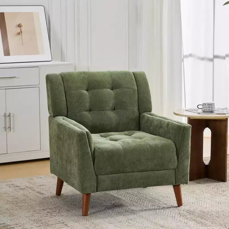 Christopher Knight Home Anvith Fauteuil club capitonné de style moderne du milieu du siècle