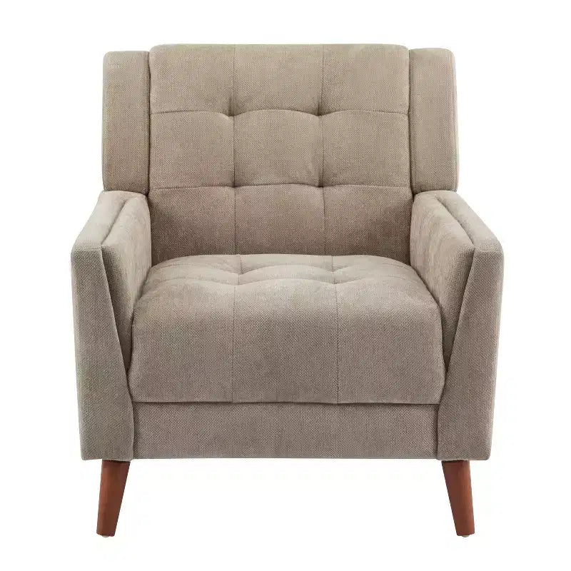 Christopher Knight Home Anvith Fauteuil club capitonné de style moderne du milieu du siècle
