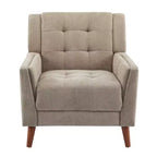 Christopher Knight Home Anvith Fauteuil club capitonné de style moderne du milieu du siècle