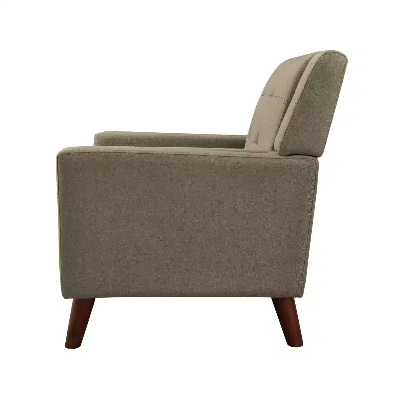 Christopher Knight Home Anvith Fauteuil club capitonné de style moderne du milieu du siècle