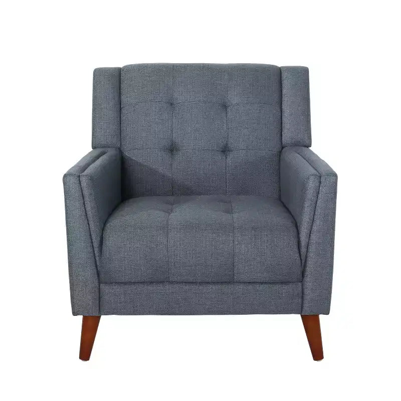 Christopher Knight Home Anvith Fauteuil club capitonné de style moderne du milieu du siècle