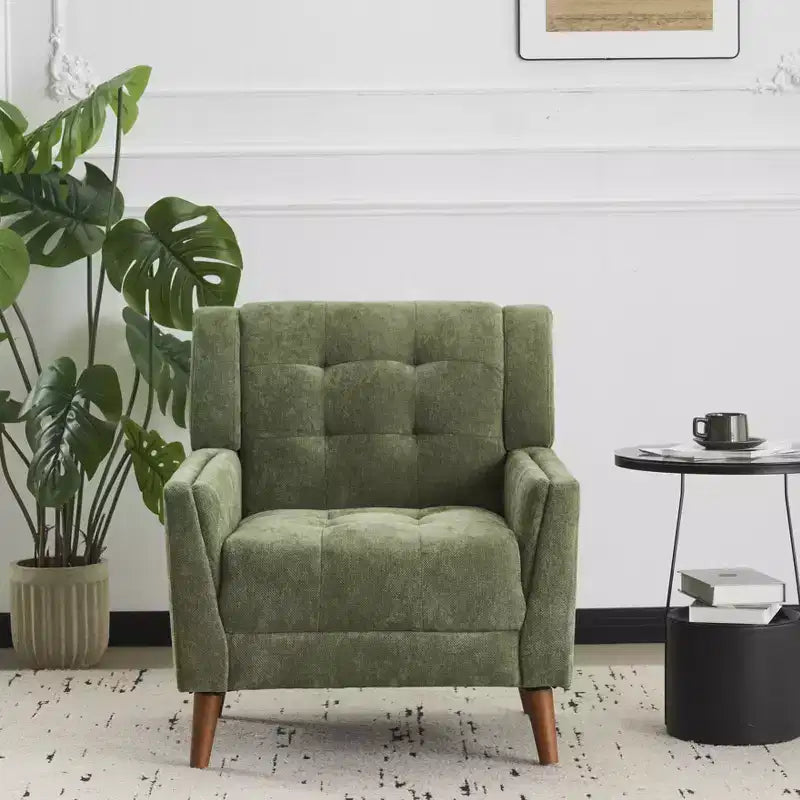 Christopher Knight Home Anvith Fauteuil club capitonné de style moderne du milieu du siècle
