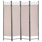 BestMassage Paravent 4 Panneaux Pliant 1,70 m Cloison de Séparation Autoportante