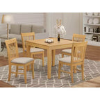 Ensemble table et chaises de cuisine HomeStock - Table carrée et chaises de salle à manger