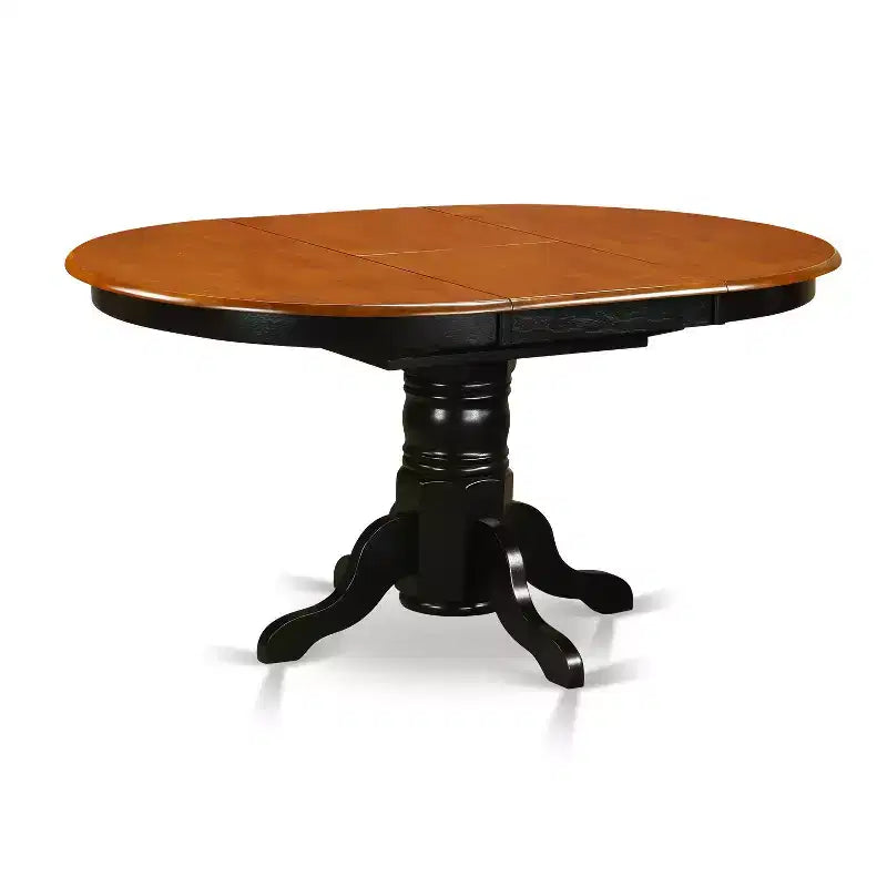 Ensemble de salle à manger HomeStock avec rallonge papillon, 4/6 chaises, cerisier noir