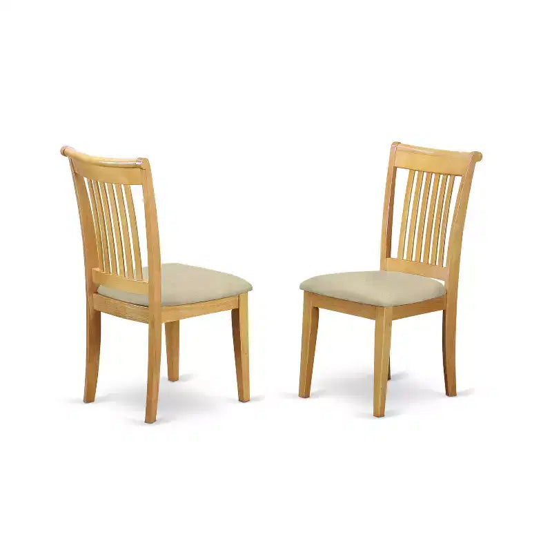 Ensemble de salle à manger HomeStock 5 pièces avec chaises en tissu et table de cuisine