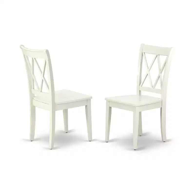 Ensemble de table à manger ronde HomeStock Linen White
