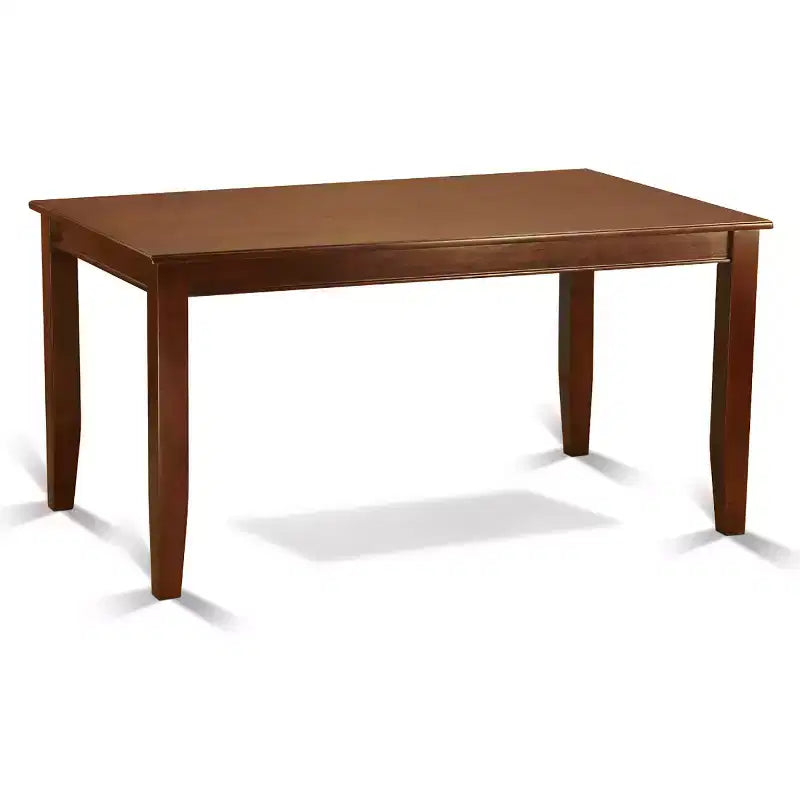 Ensemble de salle à manger 7 pièces HomeStock avec chaises de style Parsons en similicuir marron