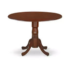 Ensemble dinette rond Table 42 pouces 2 chaises Salle à manger petits espaces Finition acajou