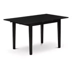 Ensemble de salle à manger HomeStock NFDA5 rectangulaire noir avec 4 chaises