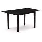 Ensemble de salle à manger HomeStock NFDA5 rectangulaire noir avec 4 chaises