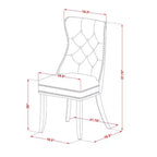 Ensemble de salle à manger HomeStock NFDA5 rectangulaire noir avec 4 chaises