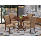 Ensemble de table à manger ronde HomeStock chaises Parsons en lin 42 po